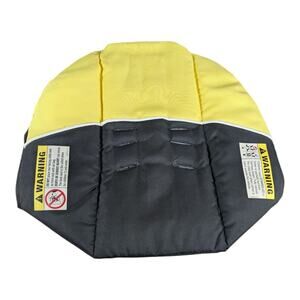 Baby Trend Car Seat Cover Yellow From Jogging Stroller Triangular Handle Fabric